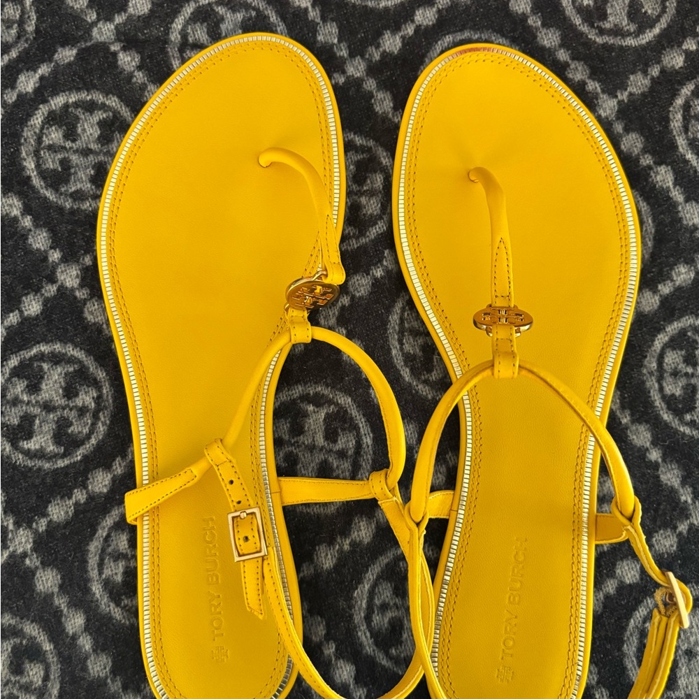 Tory Burch Bright Yellow Sandals